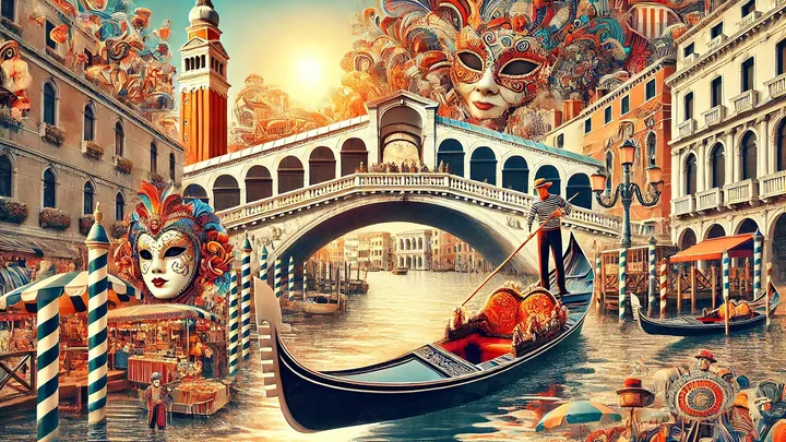 《VR 旅行:威尼斯里亚托桥贡多拉之旅》VR Travel Venice Gondola Rialto